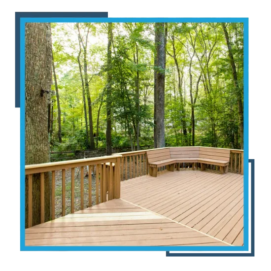 Backyard deck built by RSB Services LLC in Chapel Hill, NC