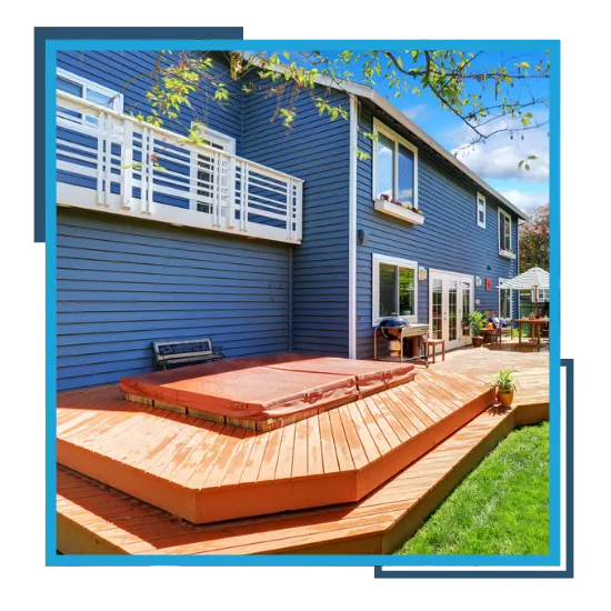 Custom deck project by a deck builder in Durham, NC