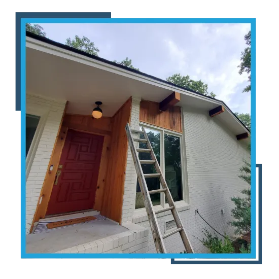 Screen porch in Chapel Hill, NC attached to a residential backyard patio