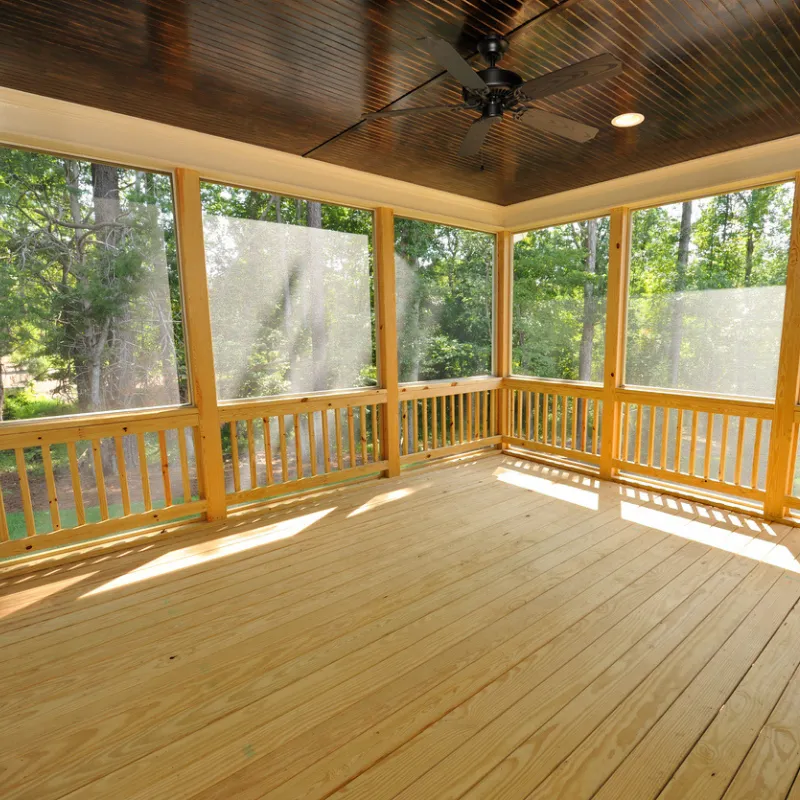 Screened porch builder working on a custom outdoor space in Durham, NC