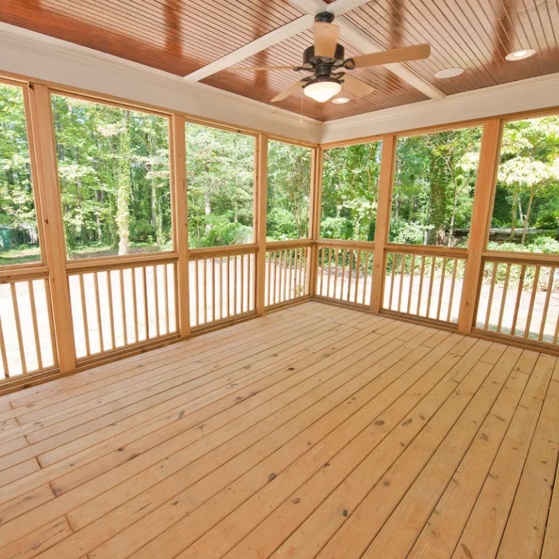 Custom screened porch design that adds shade, comfort, and value to a Durham home