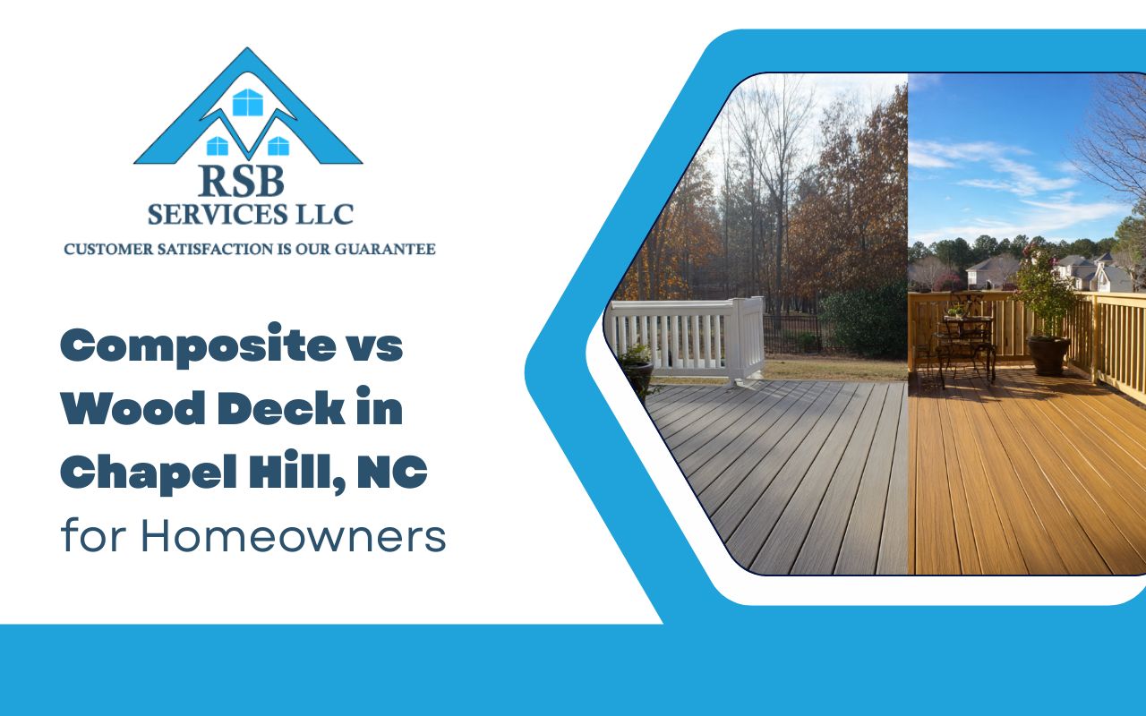 Composite vs Wood Deck in Chapel Hill, NC for Homeowners