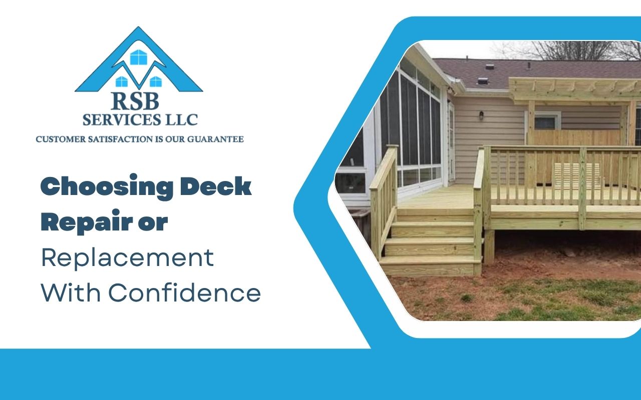 Deck Repair or Replacement inspection for a safe outdoor space