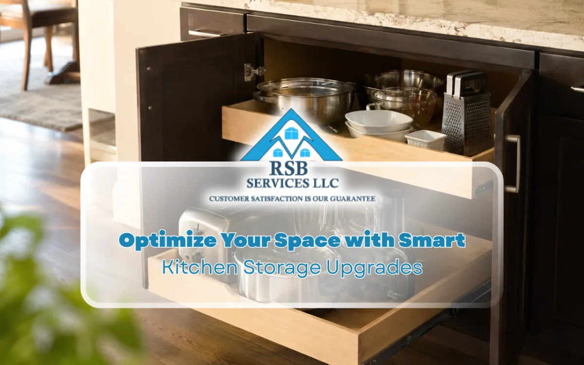Kitchen Storage Upgrades with pull-out shelves in deep lower cabinets
