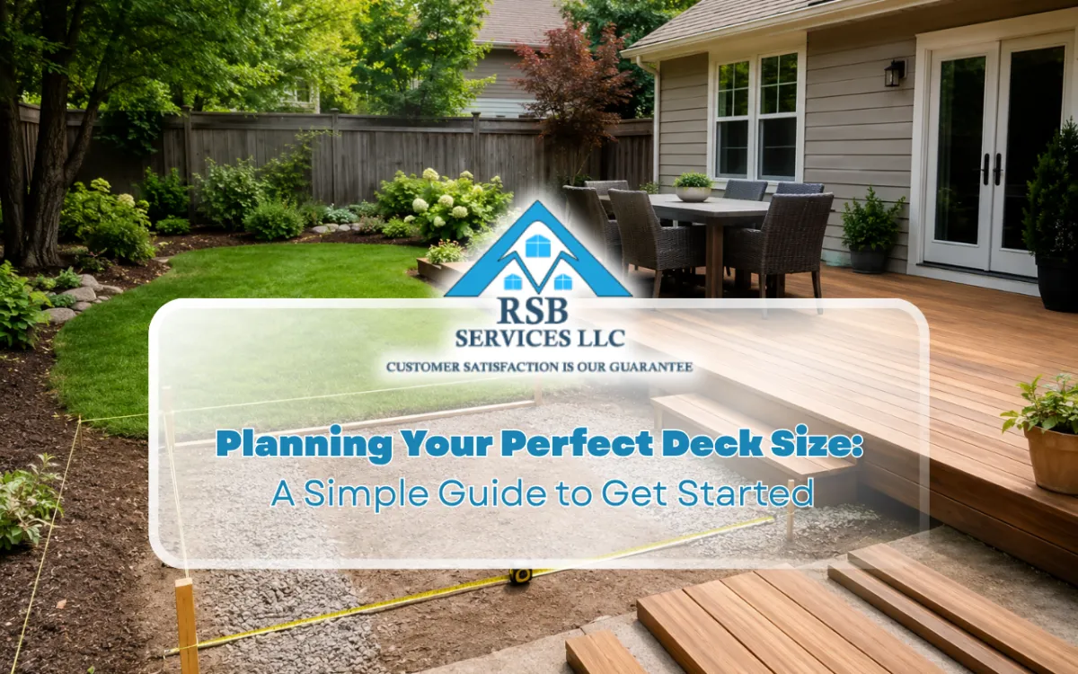 Deck Size Planning for a practical backyard layout