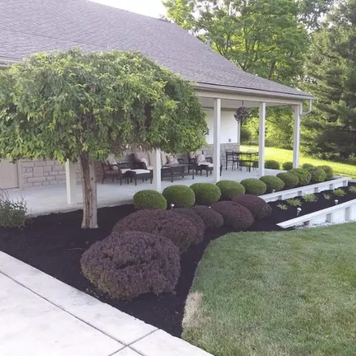 Beautiful custom garden design by Tyler Anthony Group in Pickerington, Oho