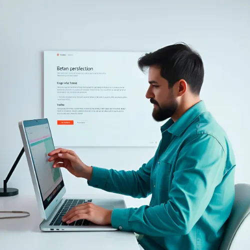 a laptop computer sitting on top of a wooden table