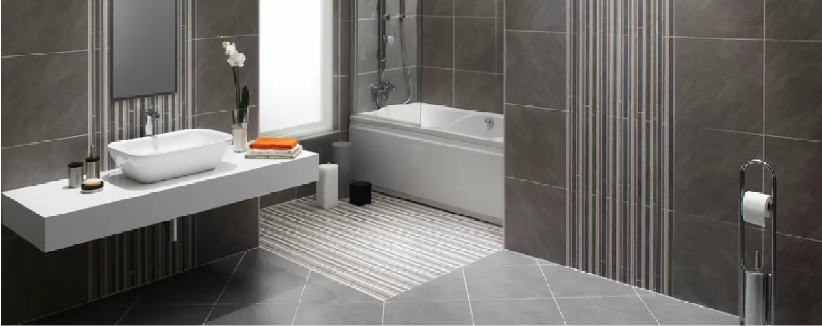 Modern bathroom renovation in Canberra with sleek fixtures and tiles