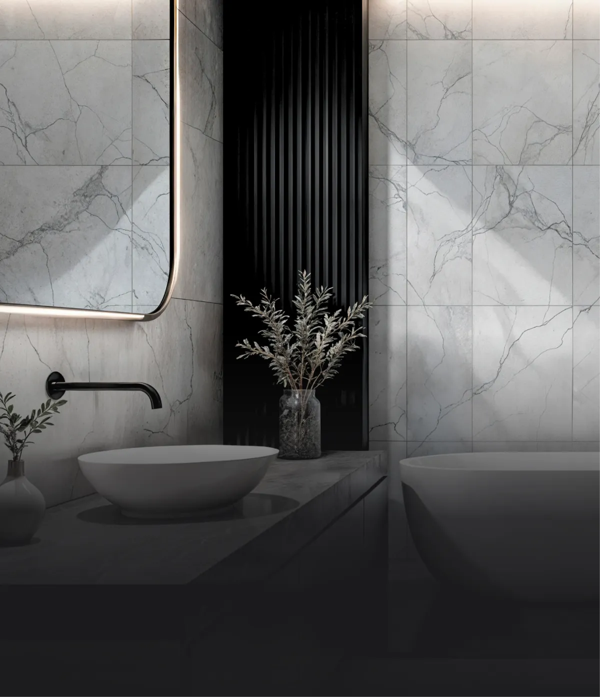 Modern bathroom renovation in Canberra with sleek fixtures and tiles