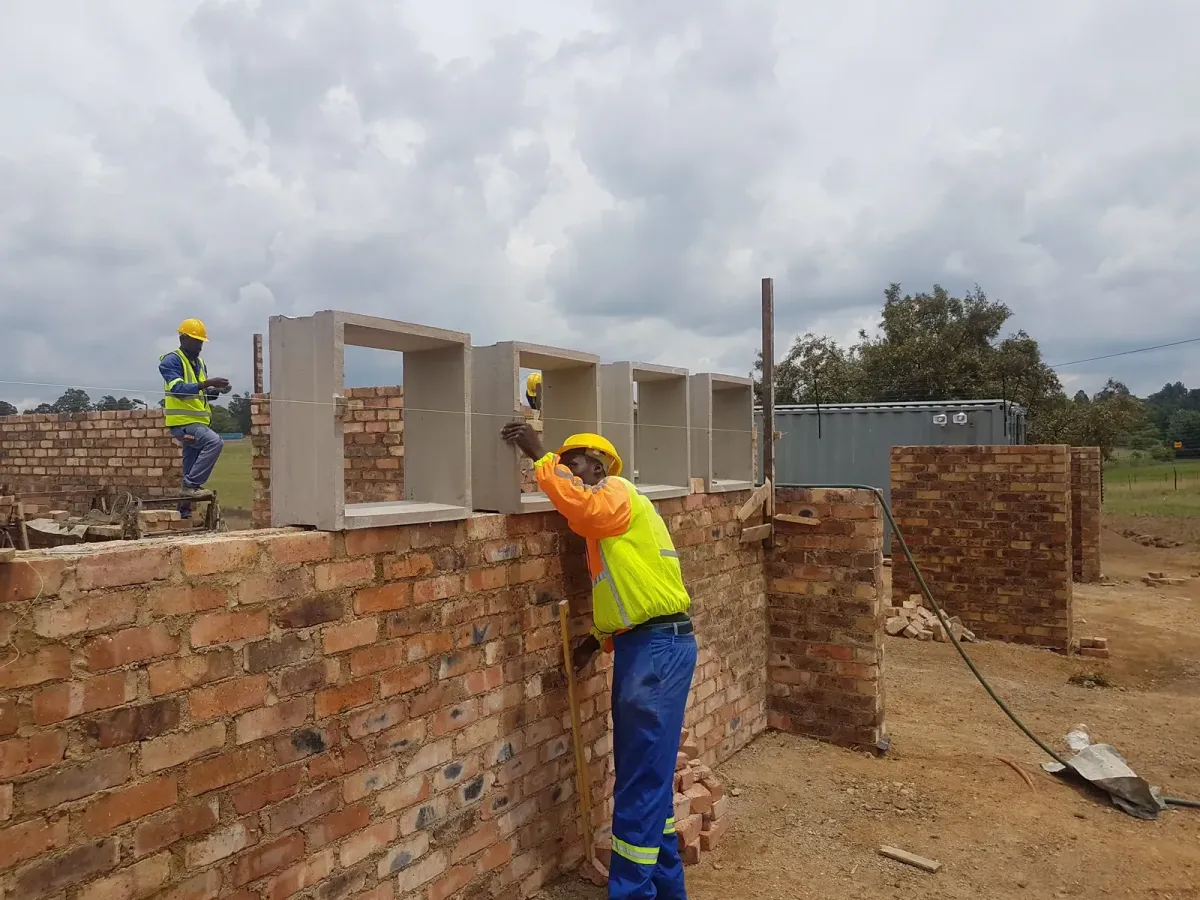 Professional property renovation team at work in Gauteng