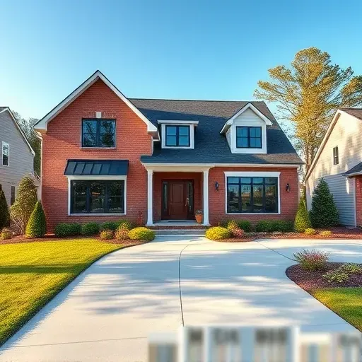 Beautiful renovated home in Lillington, NC with modern architecture, brick and wood siding, large windows, and lush landscaping.