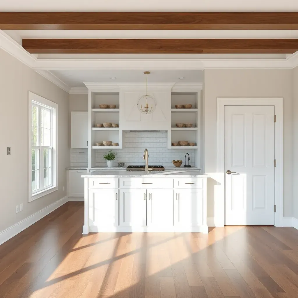 Home renovation in Carrboro, NC, showcasing a charming renovated house with fresh paint, new siding, landscaping, and construction tools.
