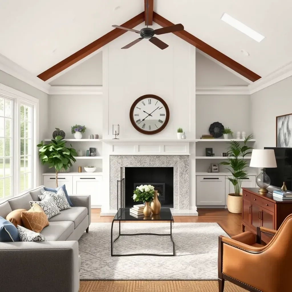 Restored Four Oaks home with modern upgrades, vibrant landscaping, fresh paint, new roof, and inviting porch.