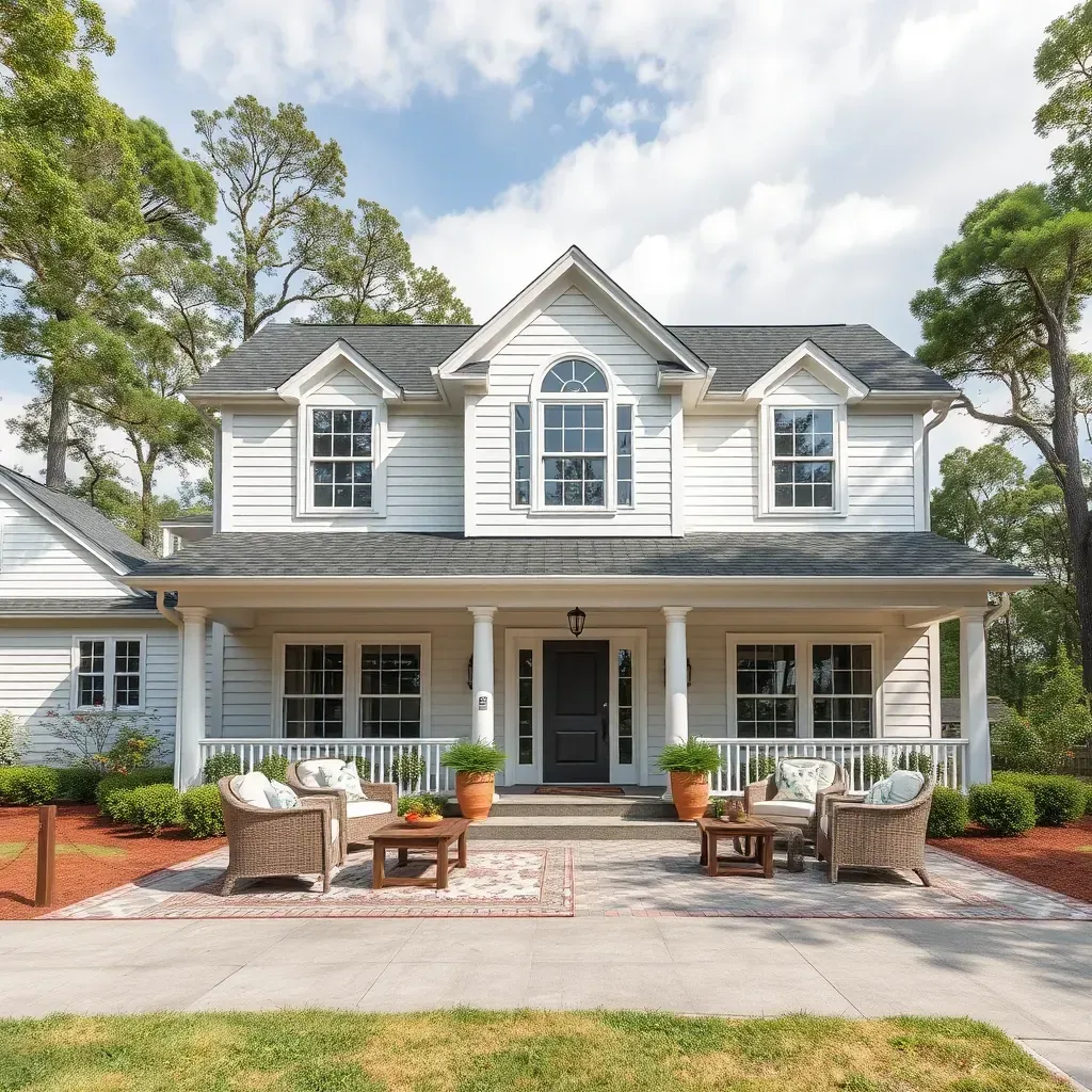 Home Restoration & Remodeling in Rolesville, NC, showcasing a picturesque house renovation project and team at work.
