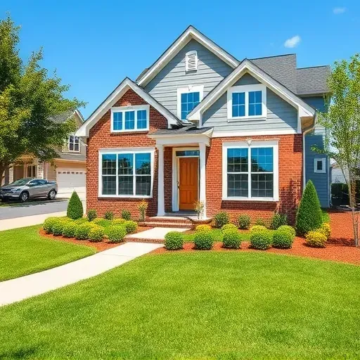 Recently renovated modern home in Coats, NC, featuring lush yard, brick and siding exterior, large windows, and updated details.