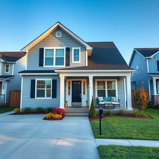 Beautiful renovated home in Butner, NC with modern facade, lush landscaping, inviting porch, and well-maintained surroundings.