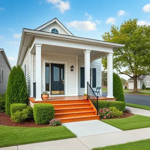 Renovated home in Princeton, NC with modern design, lush landscaping, welcoming porch, and bright energy-efficient windows.