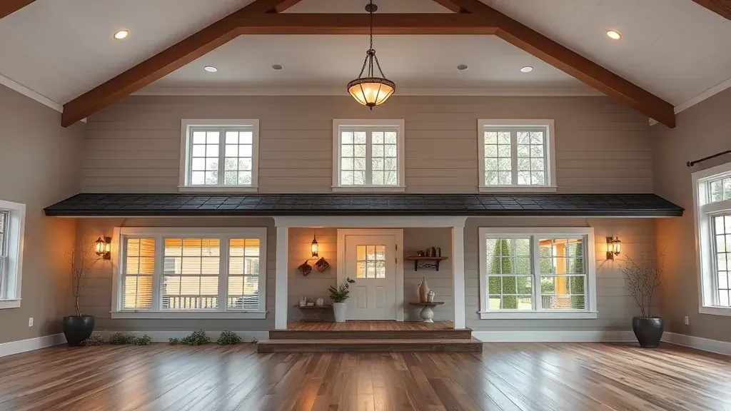 Home renovation in Coats, NC showcasing a remodeled kitchen with modern appliances and stylish cabinets.