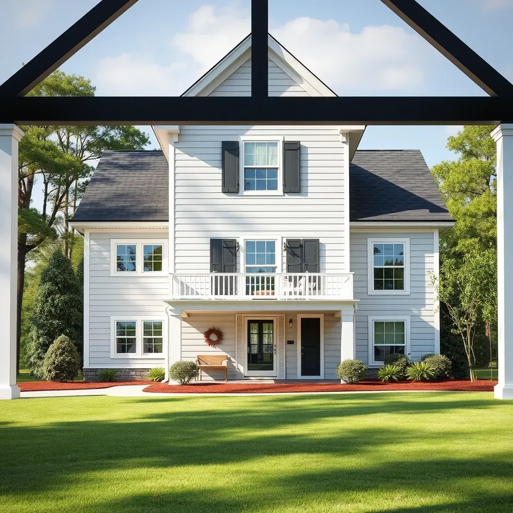 Charming Benson, NC home with fresh paint, landscaped yard, new deck, and ongoing renovation details.