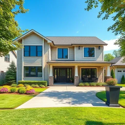 Freshly renovated Cary home with modern curb appeal, landscaped yard, contemporary facade, and inviting front porch.