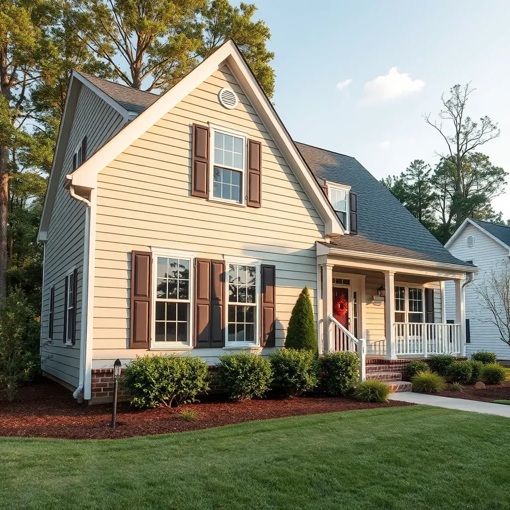 Detailed siding options in Raleigh, NC, showcasing modern, durable materials for homes and buildings.