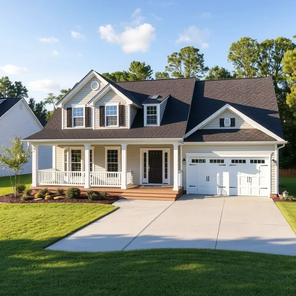 Detailed home renovation scene in Louisburg, NC featuring workers, tools, and a modern interior transformation.
