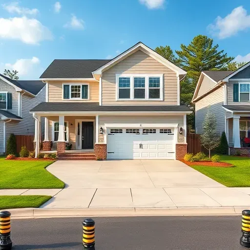 Modern renovated home in Wilson's Mills, NC with pristine siding, landscaped yard, and stylish outdoor lighting.