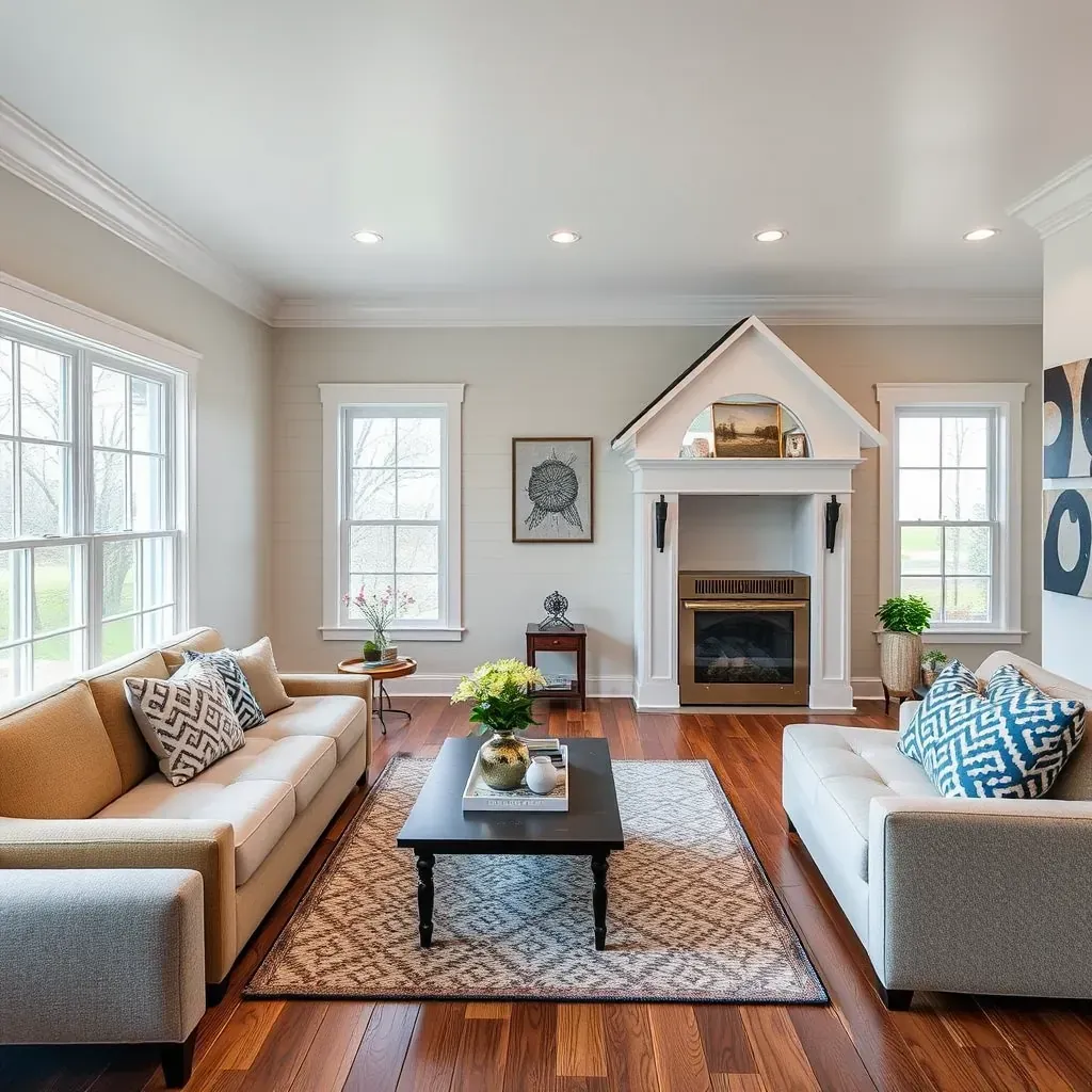 Charming renovated home in Princeton, NC with new siding, white trim, updated windows, landscaped yard, and fresh porch details.