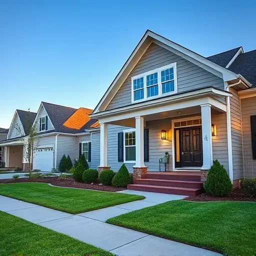 Recently renovated home in Knightdale, NC with modern siding, stylish windows, landscaped yard, and welcoming porch.