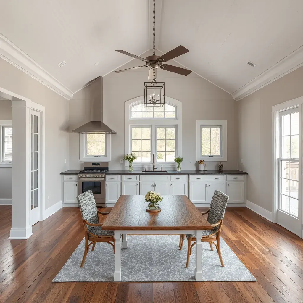 Renovated Oxford, NC home with fresh siding, white trim, landscaped yard, and visible remodeling details in a peaceful neighborhood.