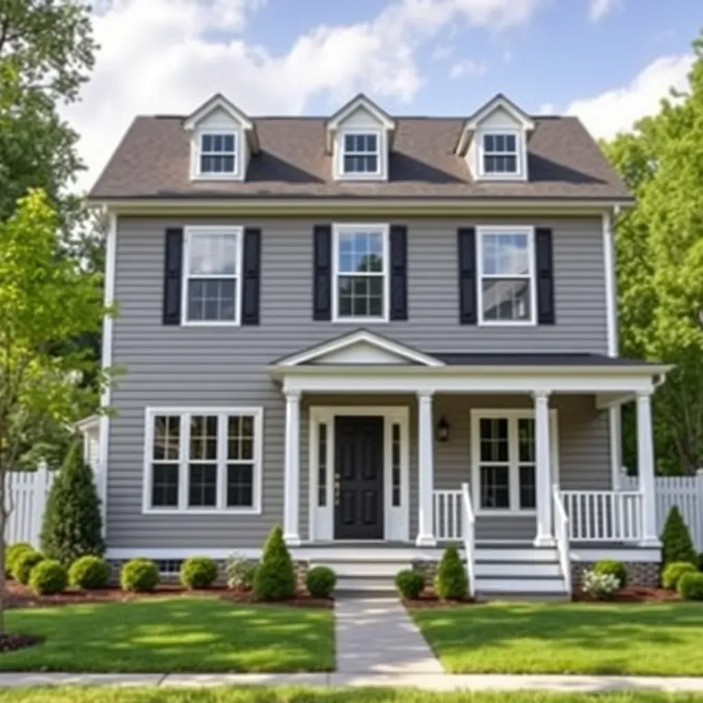Renovated Wake Forest, NC home with fresh siding, new windows, lush landscaping, and construction tools in the yard.