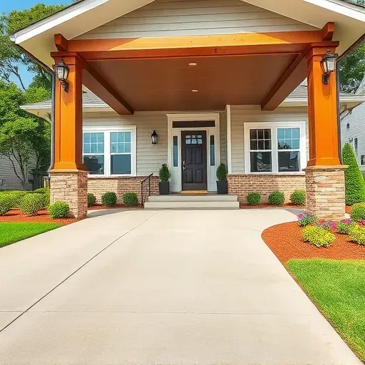 Beautiful renovated Craftsman home in Holly Springs, NC with welcoming porch, landscaped yard, lush trees, and vibrant flower beds.