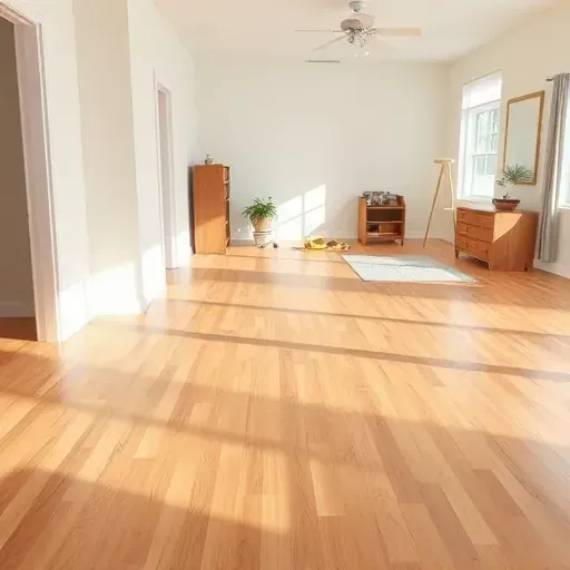 Restored dry interior with polished hardwood, neutral walls, organized tools, and pristine furniture after water damage.
