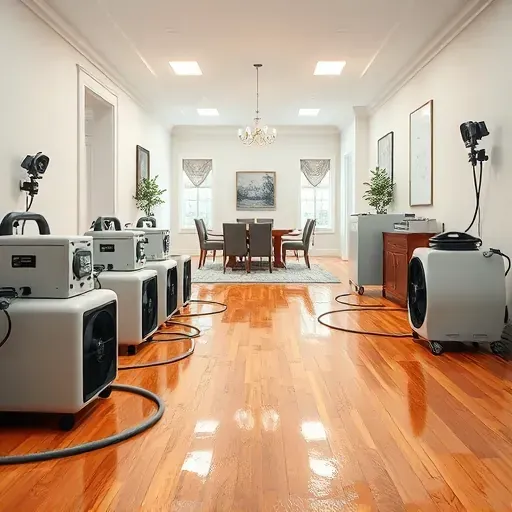 Professional water damage restoration in Durham, NC showing clean workspace, modern equipment, and a fully restored interior.