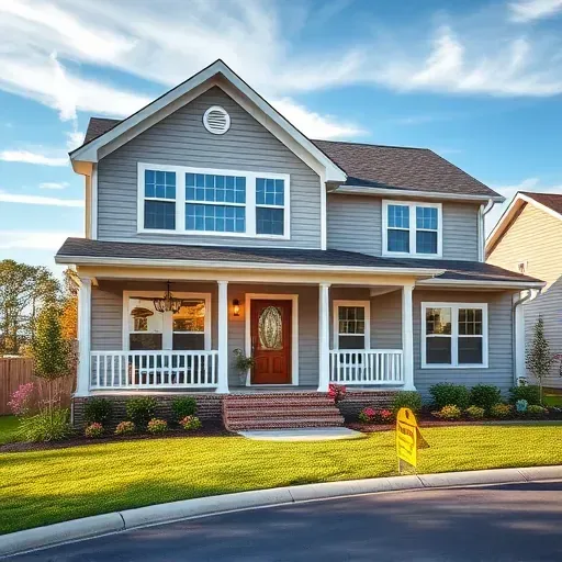 Beautiful renovated Erwin, NC home exterior with modern design, pristine siding, landscaped yard, and welcoming porch.