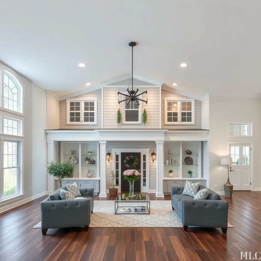 Beautiful Benson, NC home with fresh siding, landscaped yard, wooden porch, and vibrant outdoor scenery.
