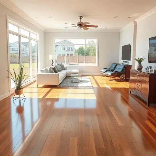 Restored water-damaged home interior in Smithfield, NC with polished floors, fresh paint, and repaired drywall.