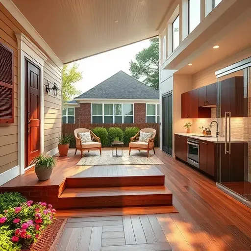 Beautiful renovated Spring Hope, NC home with a welcoming porch, lush garden, modern interiors, and high-quality finishes.