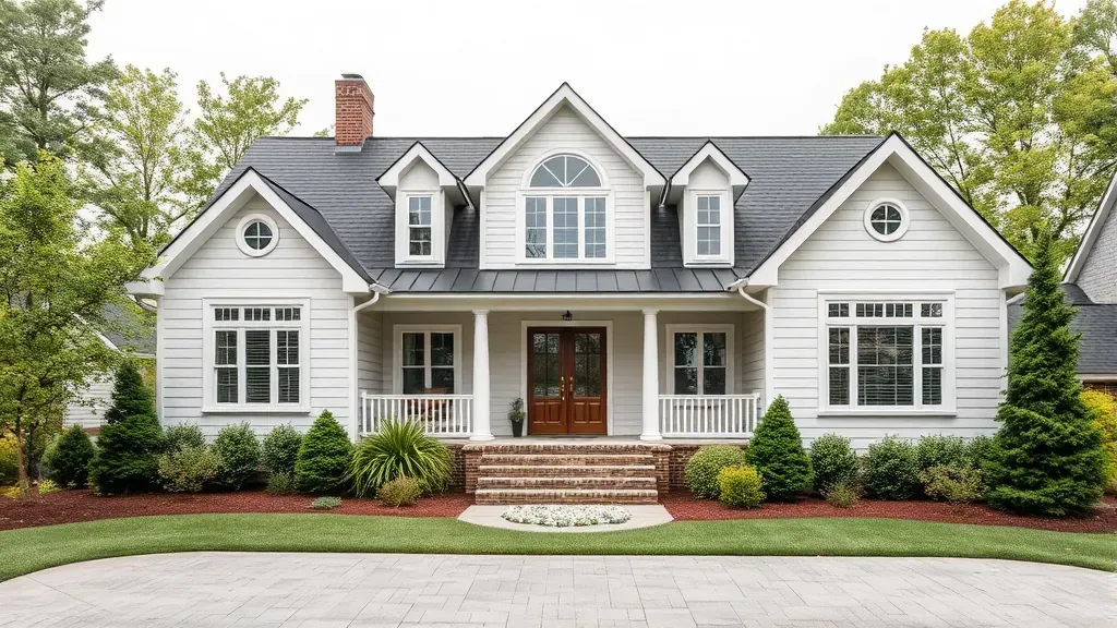 Home renovation in Hillsborough, NC showcasing a modern kitchen with granite countertops and stainless steel appliances.
