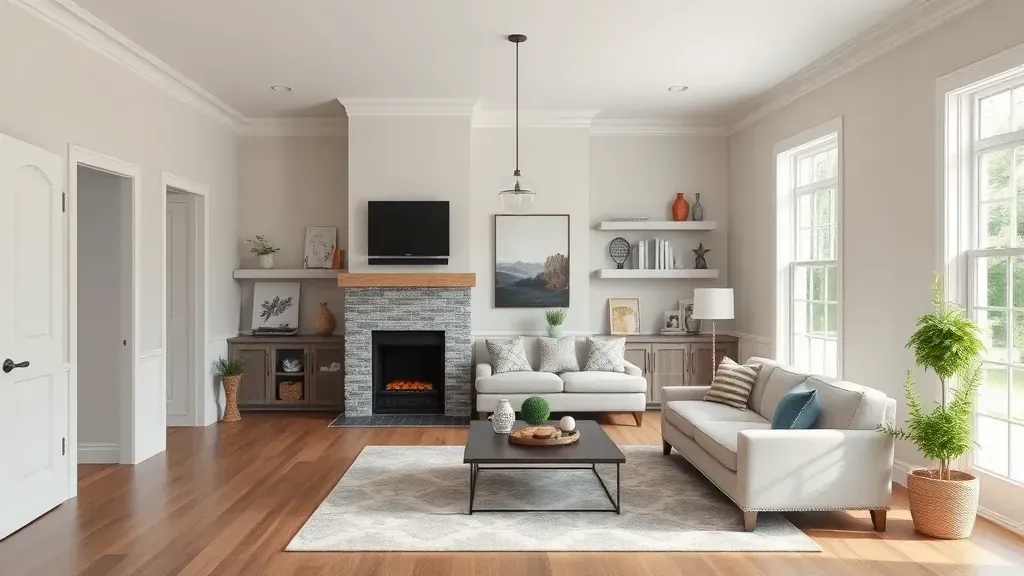 Home Renovation in Selma, NC showcasing a modern kitchen with new cabinets and countertops.