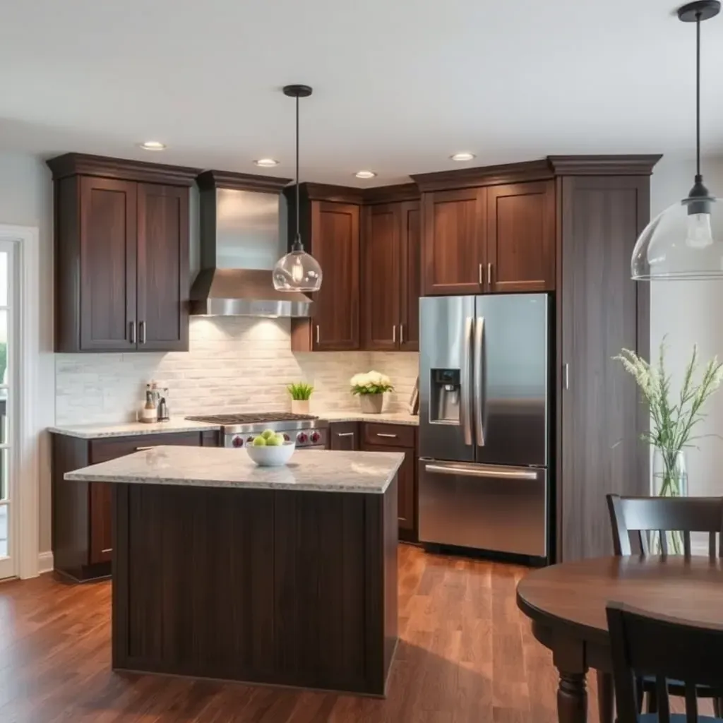 Kitchen Remodeling projects in Raleigh, NC showcasing modern designs, bright countertops, and stylish cabinetry.