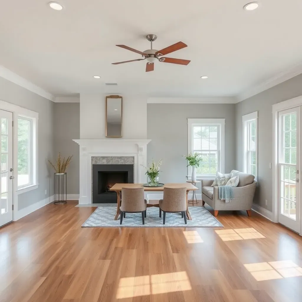 Home in Four Oaks, NC, renovated with fresh siding, new windows, landscaped yard, and a maintained porch, reflecting recent upgrades.