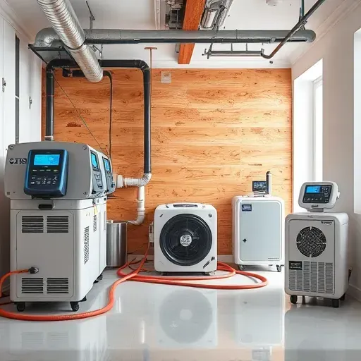 Water damage restoration scene in Creedmoor, NC showcasing drying equipment, moisture meters, and restored surfaces.