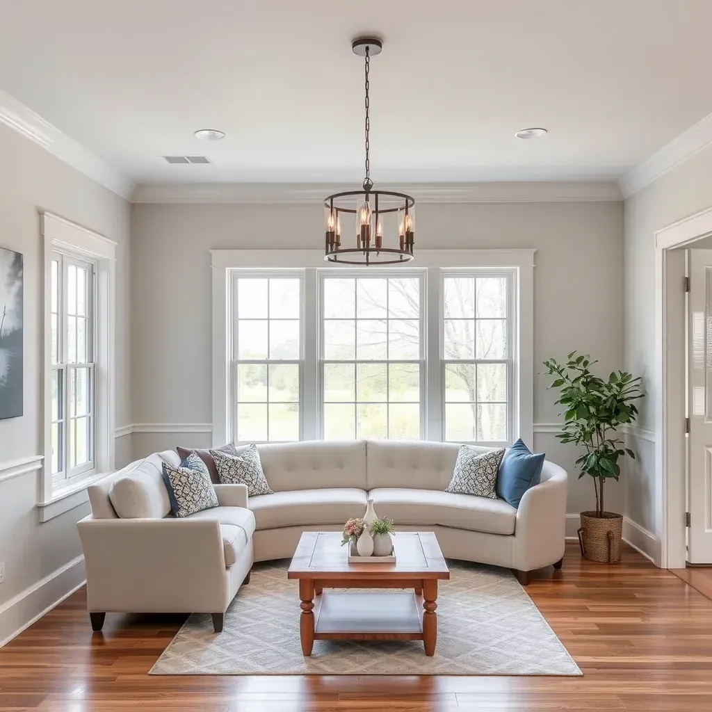 Modern home in Mebane, NC with fresh paint, updated siding, new windows, landscaped yard, and inviting front porch.