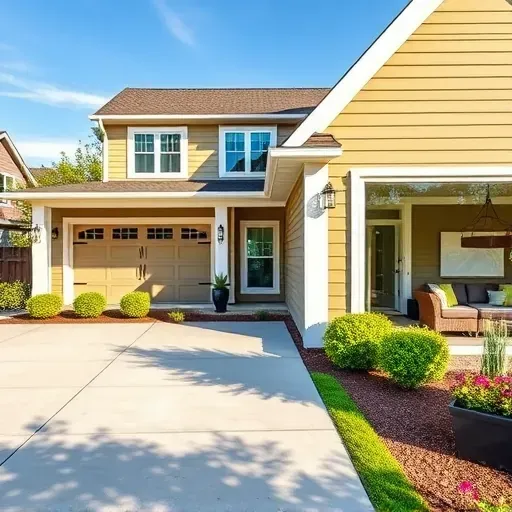 Completed home renovation in Knightdale, NC with modern exterior, well-maintained landscaping, and inviting porch details.