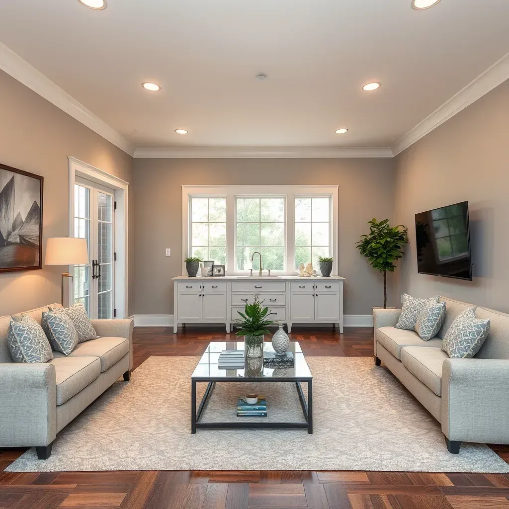 Home Restoration & Remodeling in Apex, NC showing a renovated kitchen with modern fixtures and style.