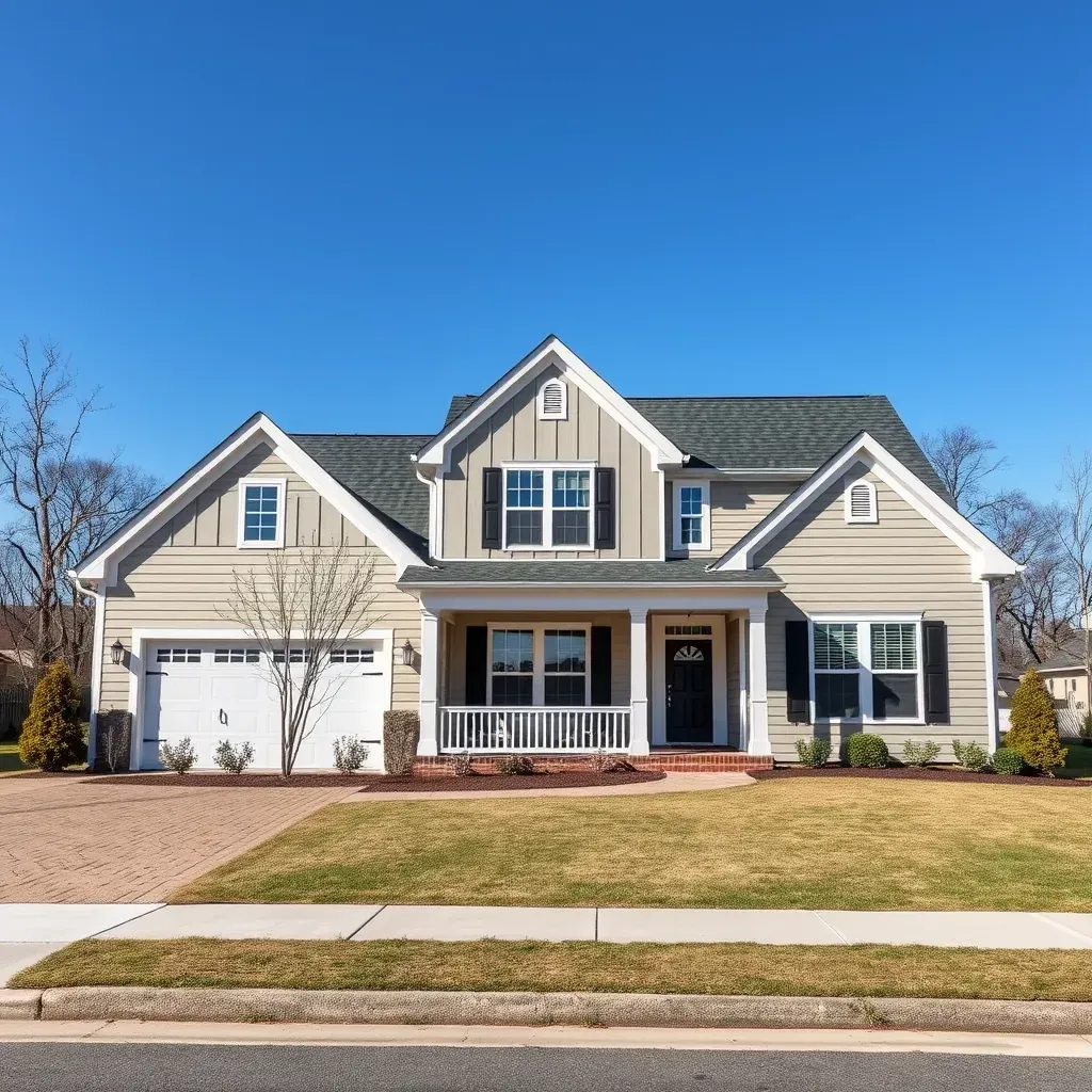 Beautiful renovated Angier home with fresh siding, new windows, landscaped yard, and ongoing remodeling.