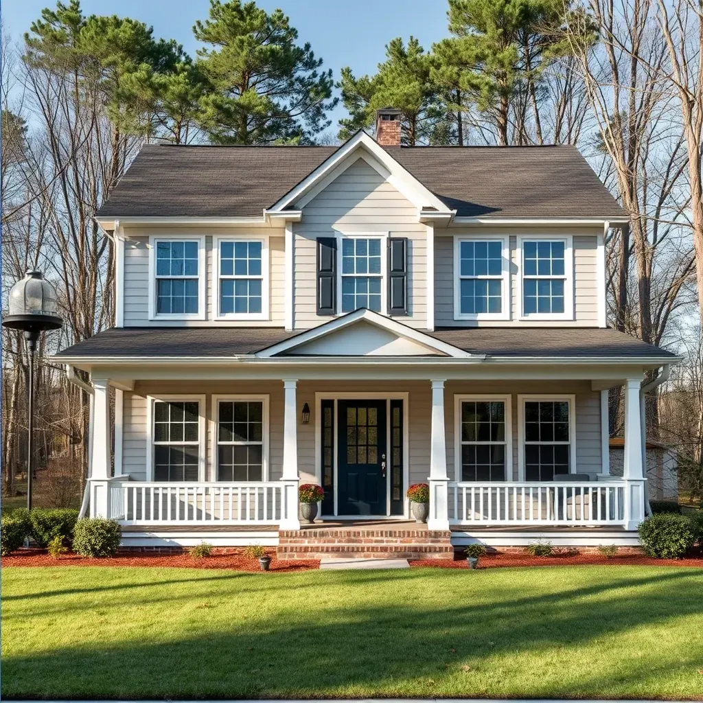 Charming Wendell, NC home with fresh paint, updated windows, landscaped yard, and inviting porch showcasing recent remodeling.