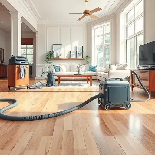 Water damage restoration scene in Erwin, NC showing a pristine, professionally restored modern home interior.