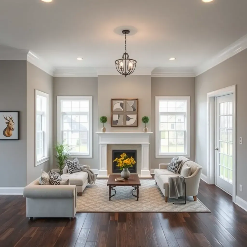 Beautiful renovated Zebulon home with fresh paint, lush landscaping, and a stylish new porch showcasing expert remodeling.